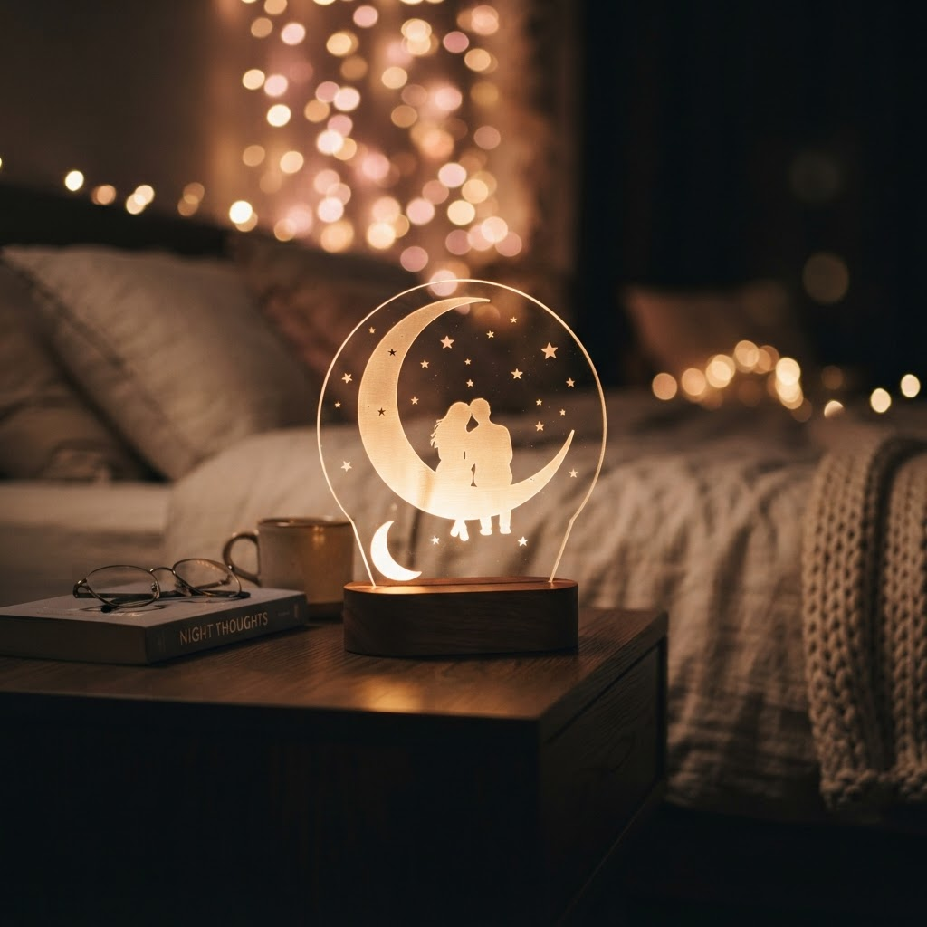 Glow with Memories — LED Photo Night Lamp